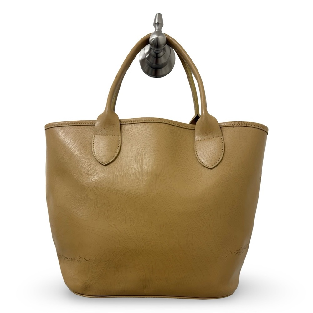 Vintage Longchamp - Beige Leather Handbag